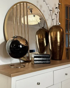 Vægspejl COUST 80 cm 80 cm Guld