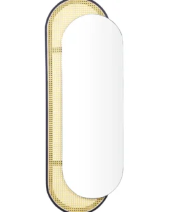Vægspejl CREIL 51 cm 143 cm PE-rattan Naturlig