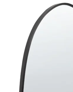 Vægspejl DARNETS 45 cm 160 cm Metal Sort