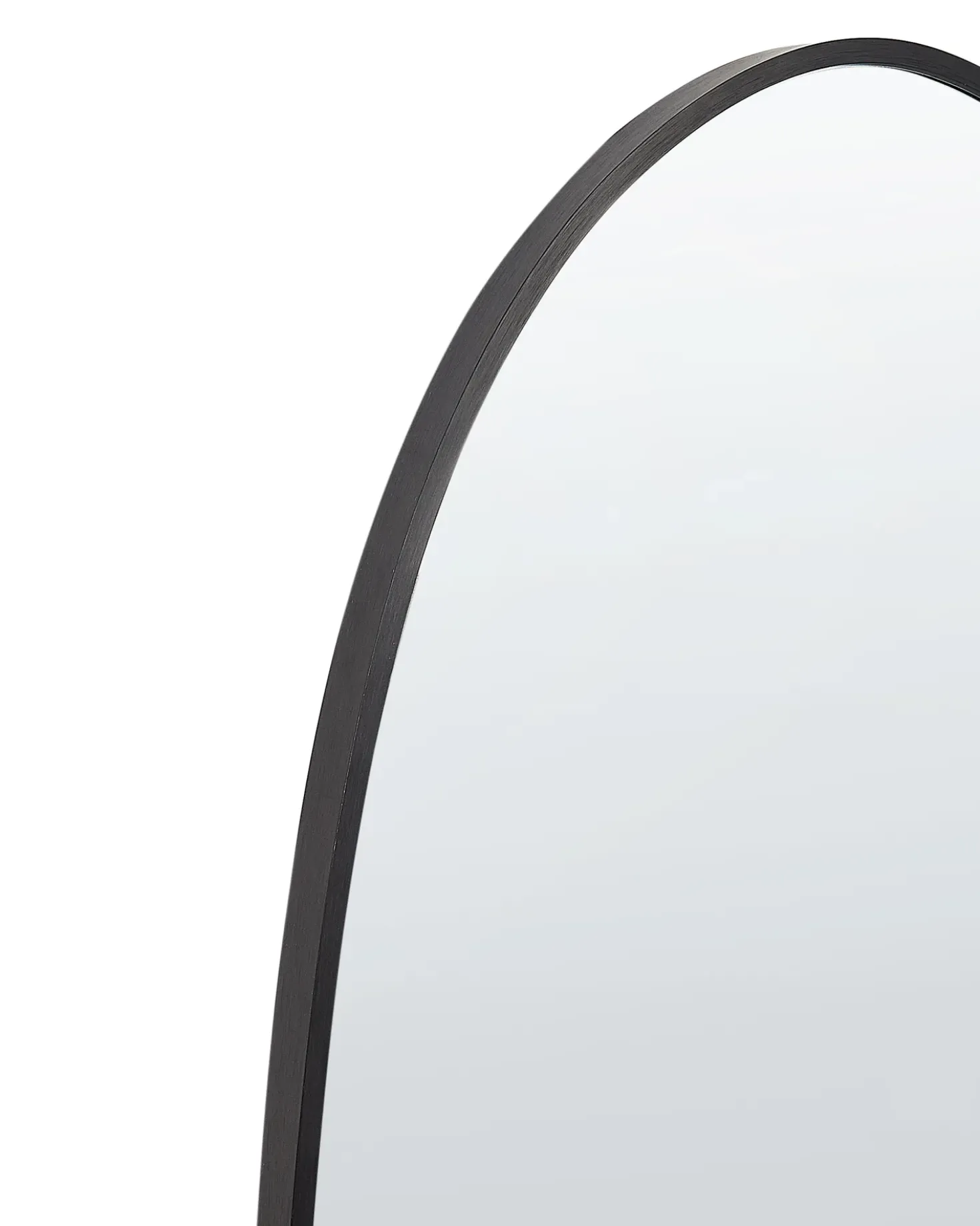 Vægspejl DARNETS 45 cm 160 cm Metal Sort