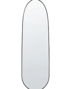 Vægspejl DARNETS 45 cm 160 cm Metal Sort