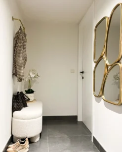 Vægspejl DIANCEY 70 cm 100 cm Metal Guld