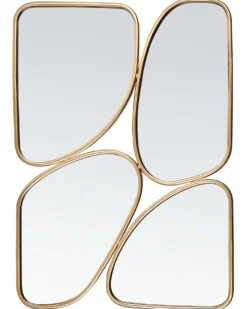 Vægspejl DIANCEY 70 cm 100 cm Metal Guld