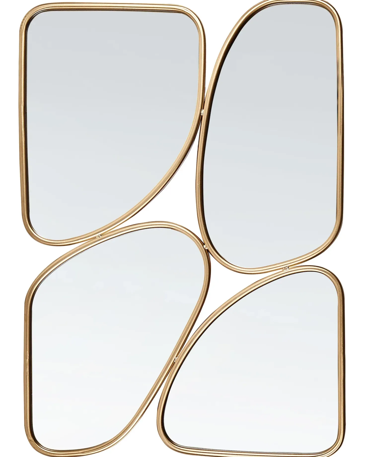 Vægspejl DIANCEY 70 cm 100 cm Metal Guld