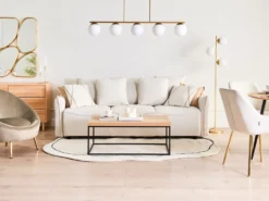 Vægspejl DIANCEY 70 cm 100 cm Metal Guld