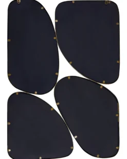 Vægspejl DIANCEY 70 cm 100 cm Metal Guld