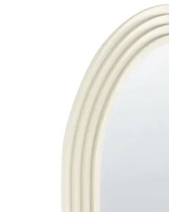 Vægspejl DIJON 80 cm 170 cm Træ Cremehvid