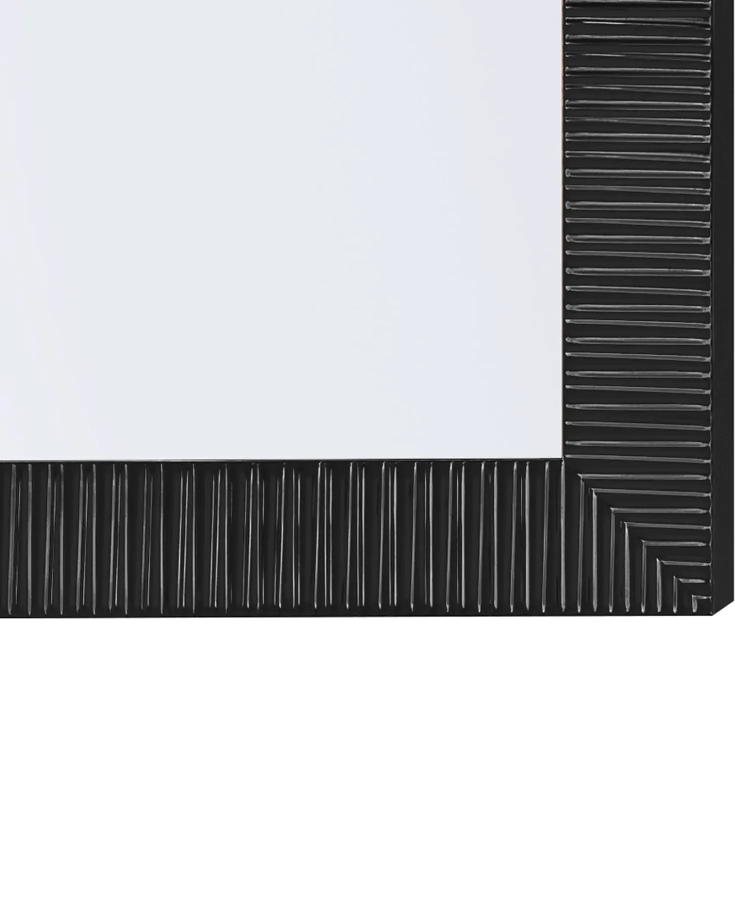 Vægspejl DRAVEIL 50 cm 130 cm Sort