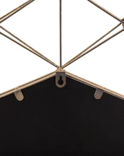 Vægspejl GAILLAC 80 cm 80 cm Metal Guld