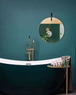Vægspejl GURS 60 cm 60 cm Metal Guld