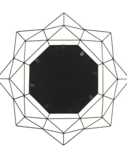 Vægspejl HILLION 60 cm 60 cm Metal Guld