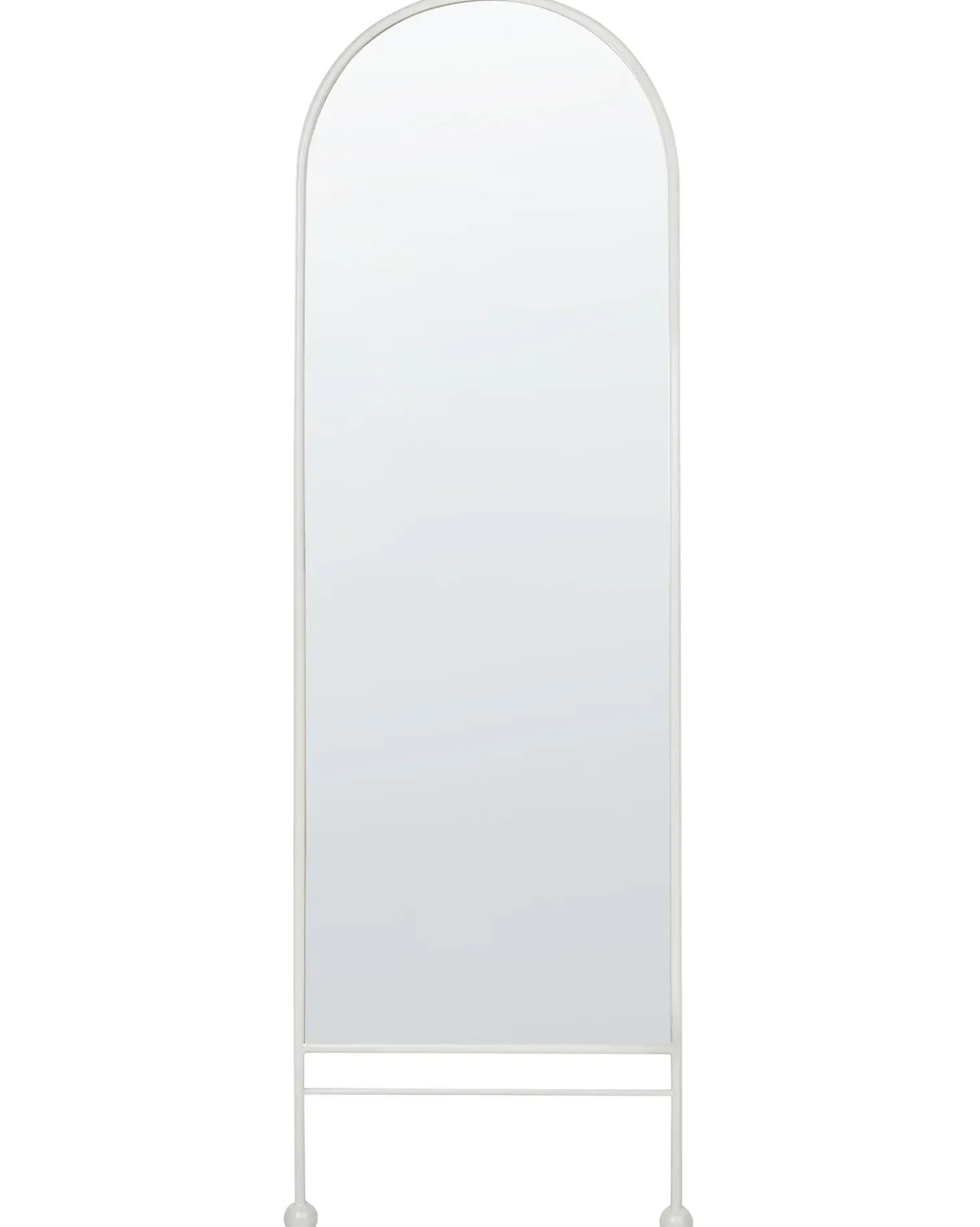Vægspejl JARNAGES 45 cm 145 cm Metal Hvid