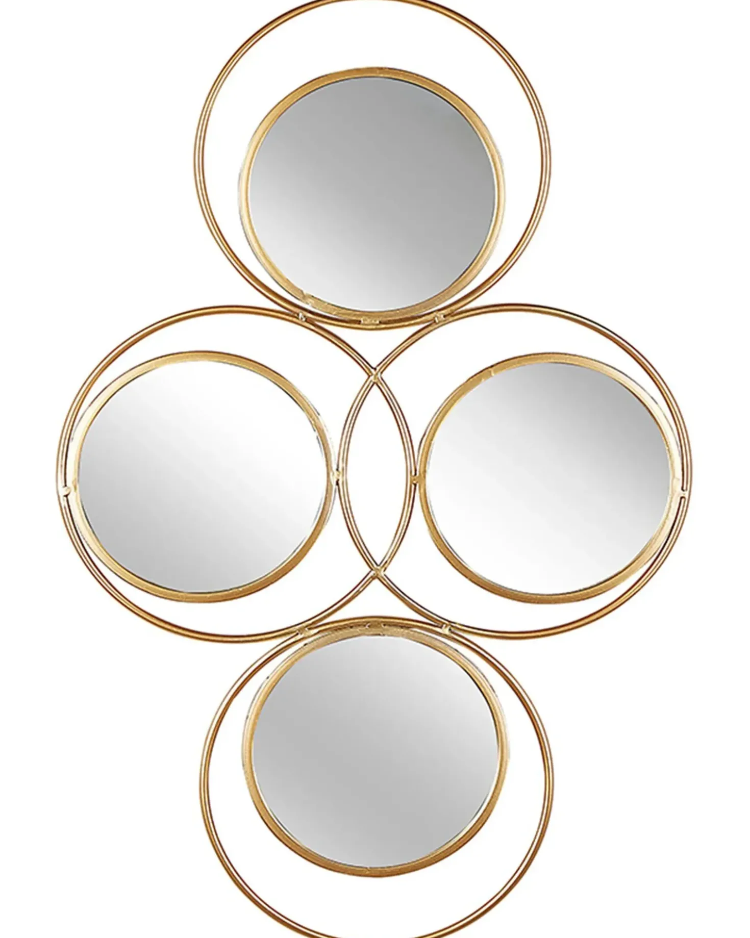 Vægspejl LESCAR 50 cm 80 cm Metal Guld