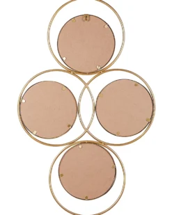 Vægspejl LESCAR 50 cm 80 cm Metal Guld