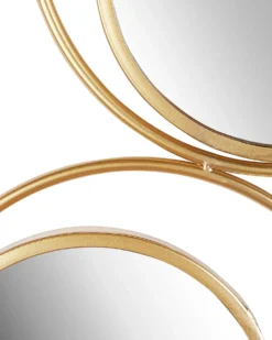 Vægspejl LESCAR 50 cm 80 cm Metal Guld