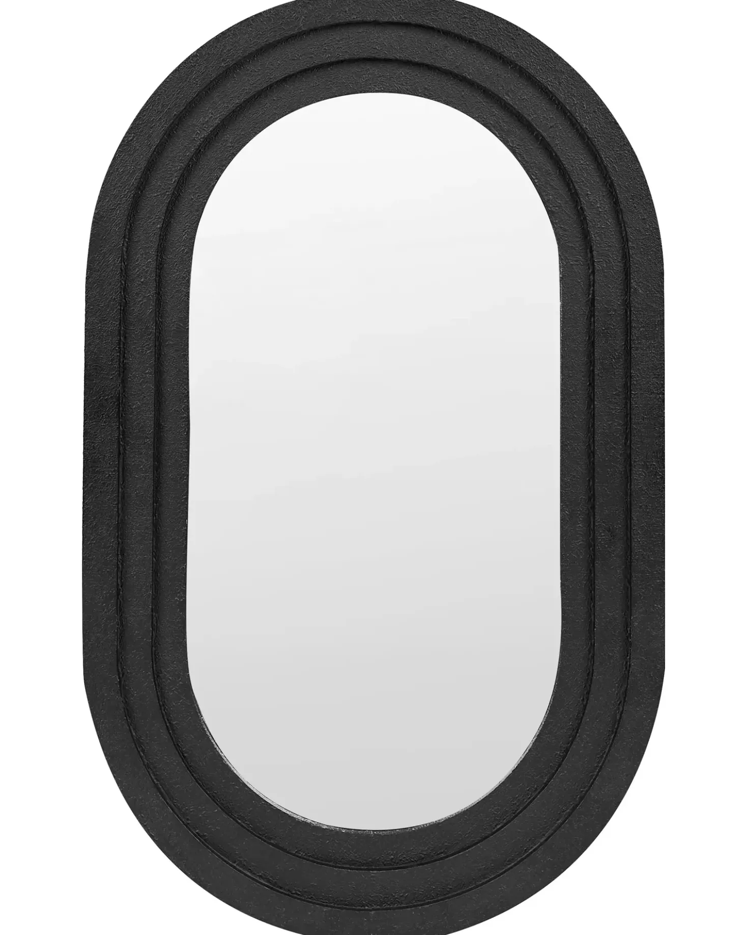 Vægspejl MASSILLY 43 cm 69 cm Sort