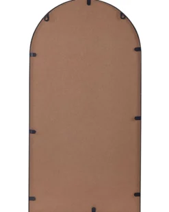 Vægspejl med hylde DOMME 40 cm 67 cm Metal Sort