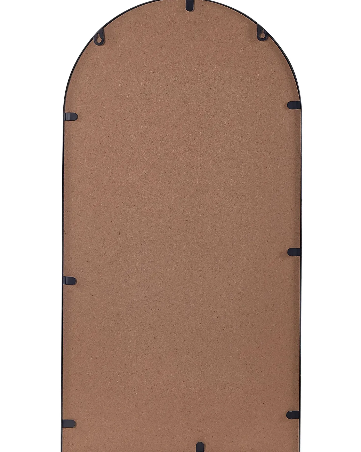 Vægspejl med hylde DOMME 40 cm 67 cm Metal Sort