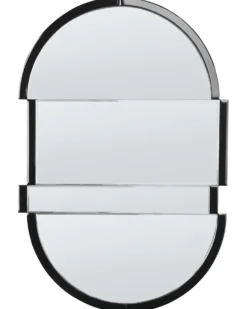Vægspejl MICHERY 60 cm 90 cm Sort