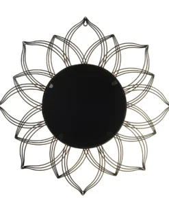 Vægspejl MILLY 67 cm 67 cm Metal Guld