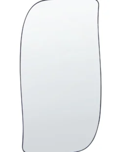 Vægspejl MONTCLUS 37 cm 70 cm Metal Sort
