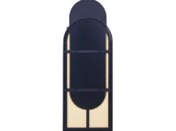 Vægspejl NEVERS 53 cm 143 cm PE-rattan Naturlig