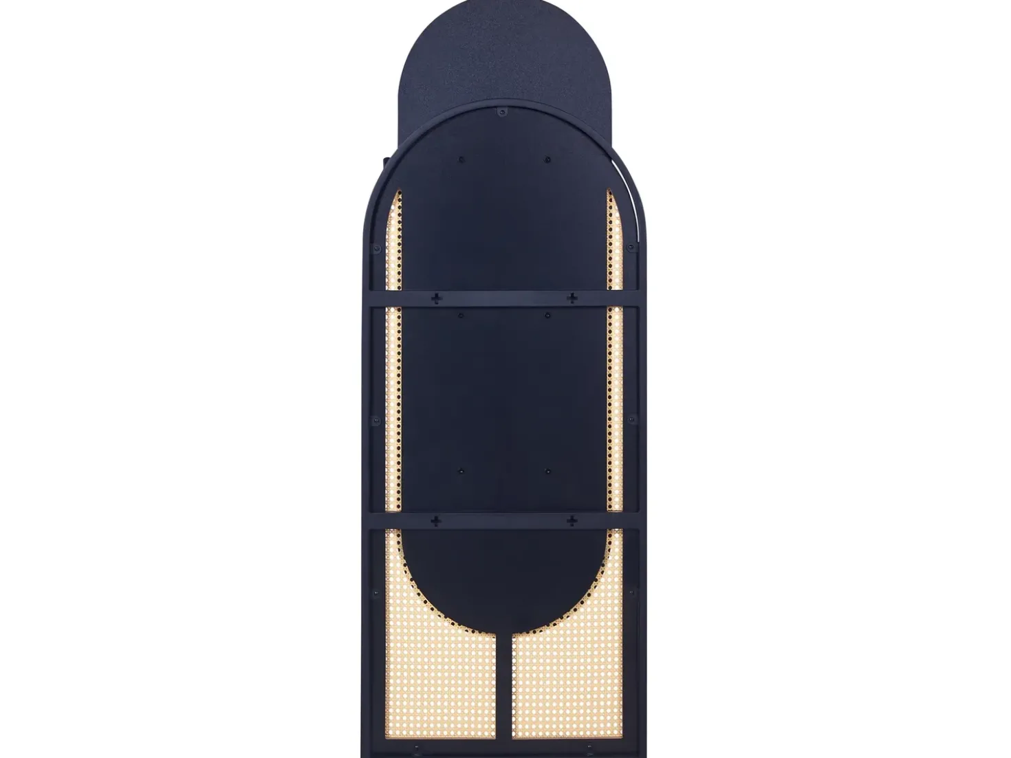 Vægspejl NEVERS 53 cm 143 cm PE-rattan Naturlig