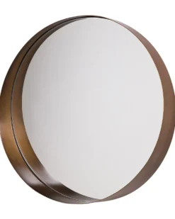 Vægspejl PINEY 40 cm 40 cm Metal Kobber