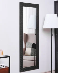 Vægspejl PLAISIR 50 cm 130 cm Sort