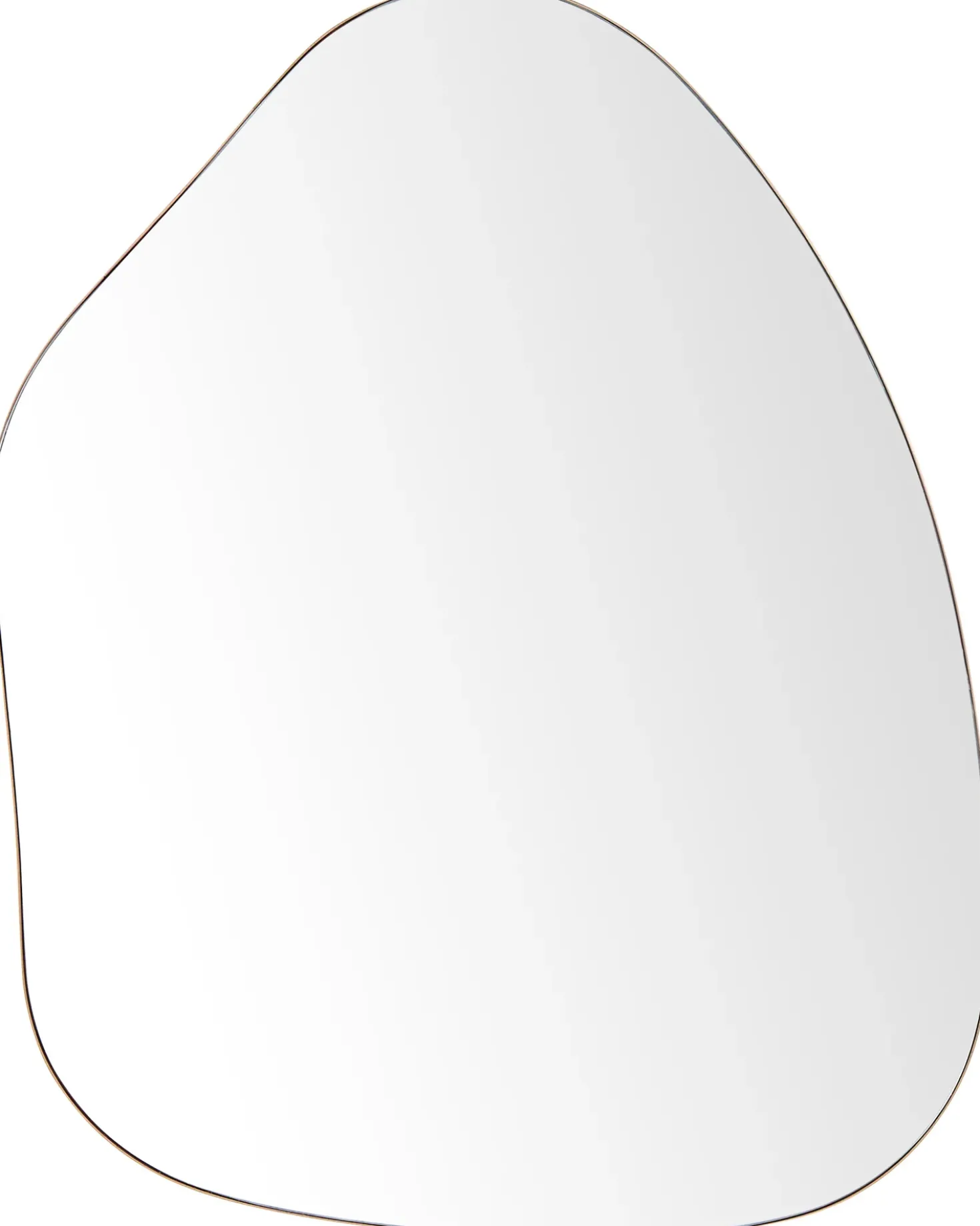 Vægspejl PUTEAUX 70 cm 92 cm Metal Guld