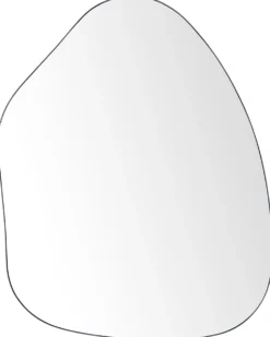 Vægspejl PUTEAUX 70 cm 92 cm Metal Sort