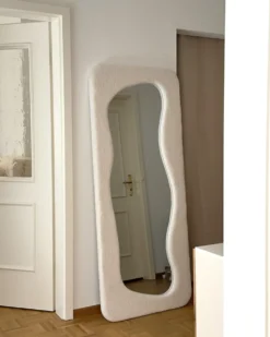 Vægspejl QUIMPER 70 cm 170 cm Cremehvid