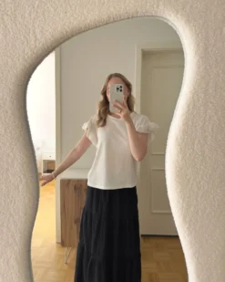 Vægspejl QUIMPER 70 cm 170 cm Cremehvid