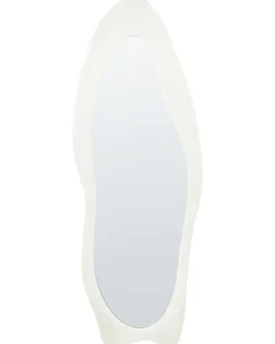 Vægspejl REIGNY 57 cm 160 cm Velour Hvid