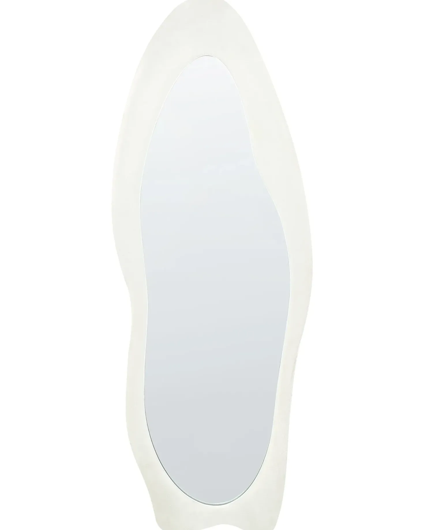 Vægspejl REIGNY 57 cm 160 cm Velour Hvid