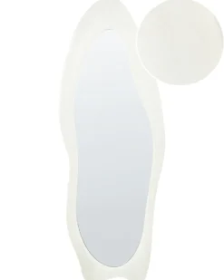 Vægspejl REIGNY 57 cm 160 cm Velour Hvid