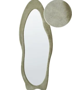 Vægspejl REIGNY 57 cm 160 cm Velour Olivengrøn
