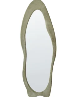 Vægspejl REIGNY 57 cm 160 cm Velour Olivengrøn