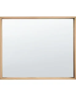 Vægspejl ROSELL 80 cm 65 cm Lysebrun