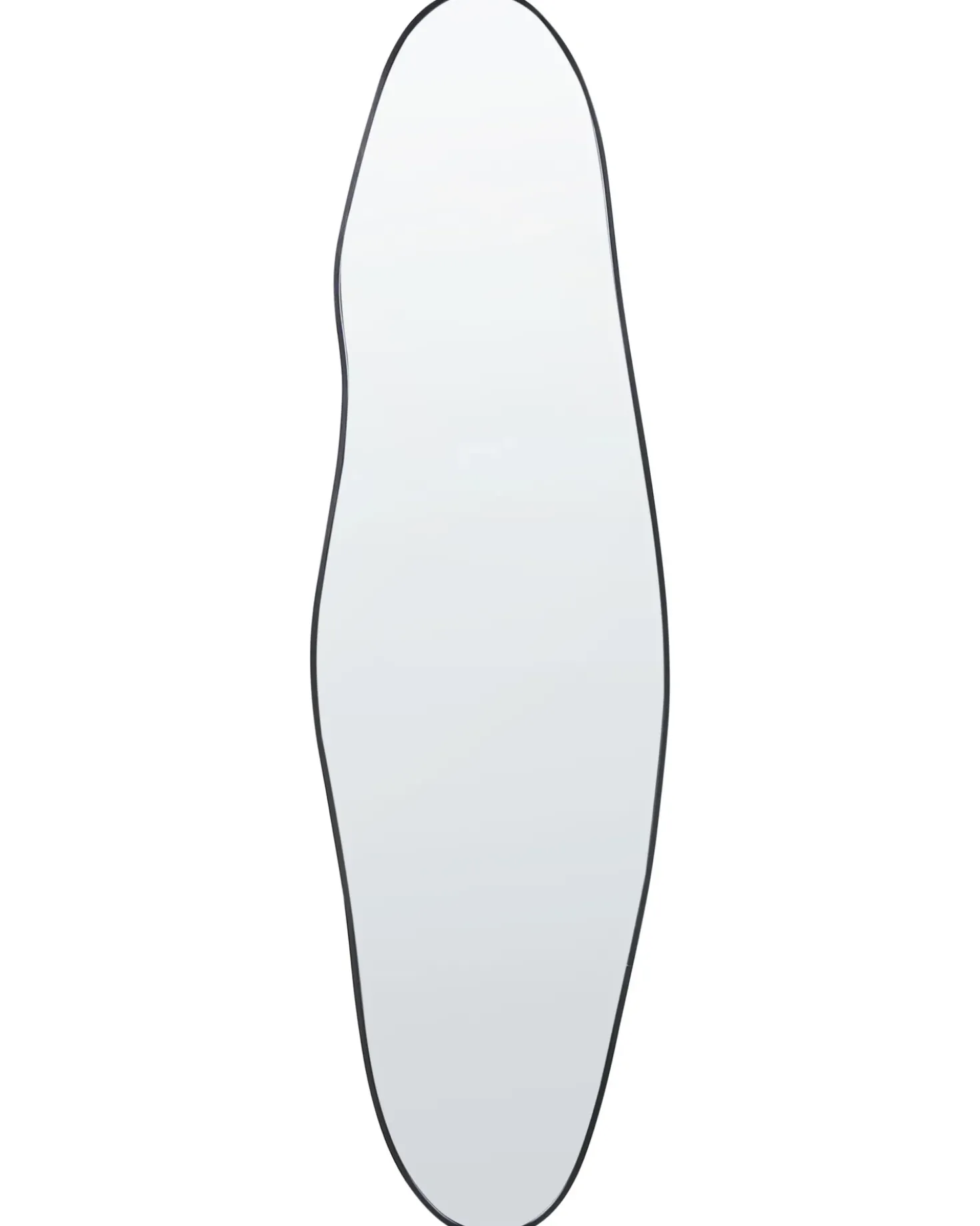 Vægspejl SALINS 47 cm 160 cm Metal Sort