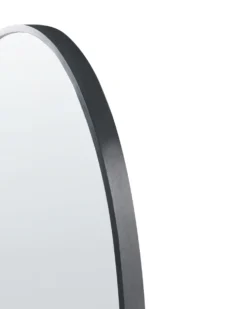 Vægspejl SALINS 47 cm 160 cm Metal Sort