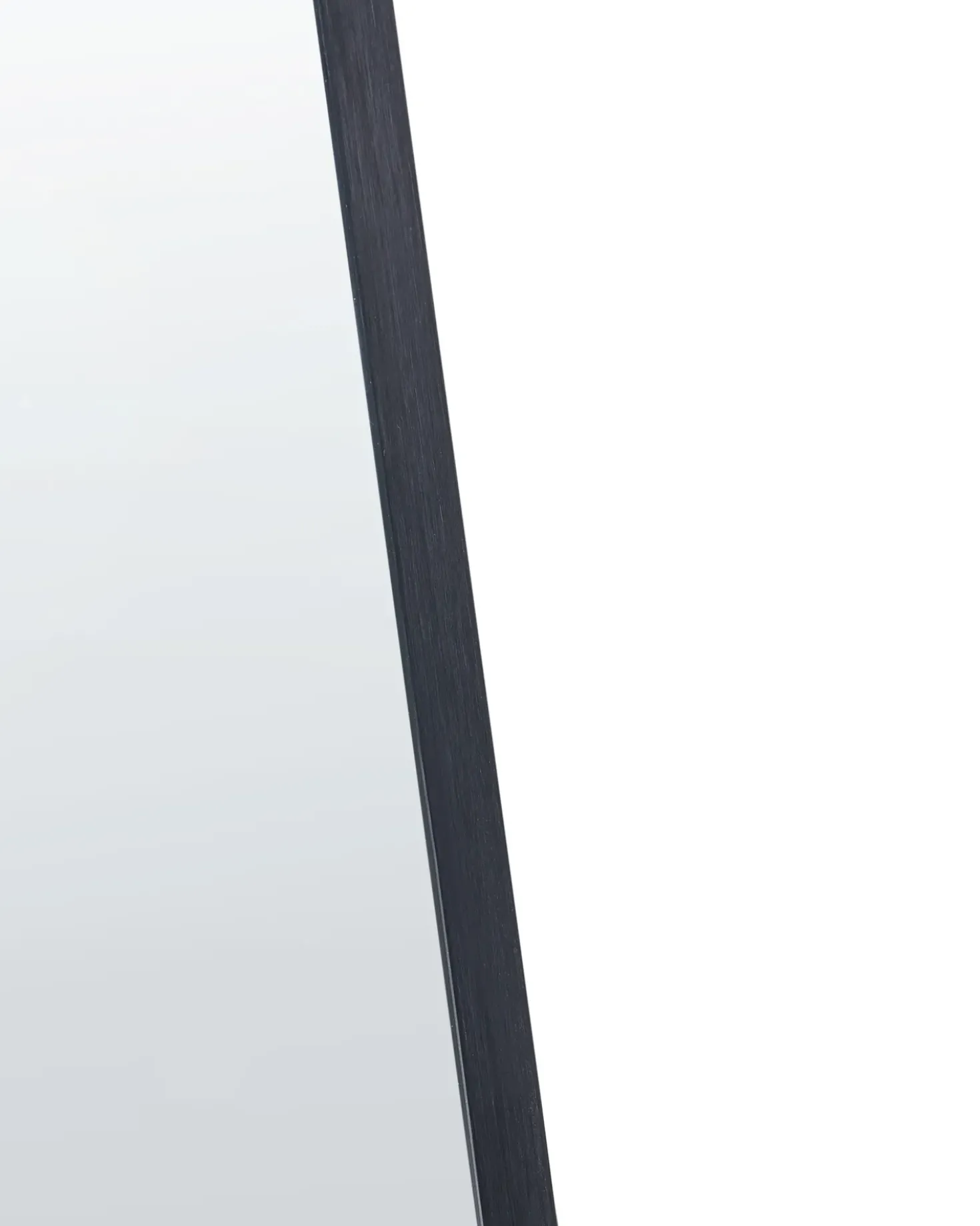 Vægspejl SALINS 47 cm 160 cm Metal Sort