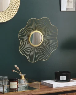 Vægspejl SENS 40 cm 40 cm Metal Guld