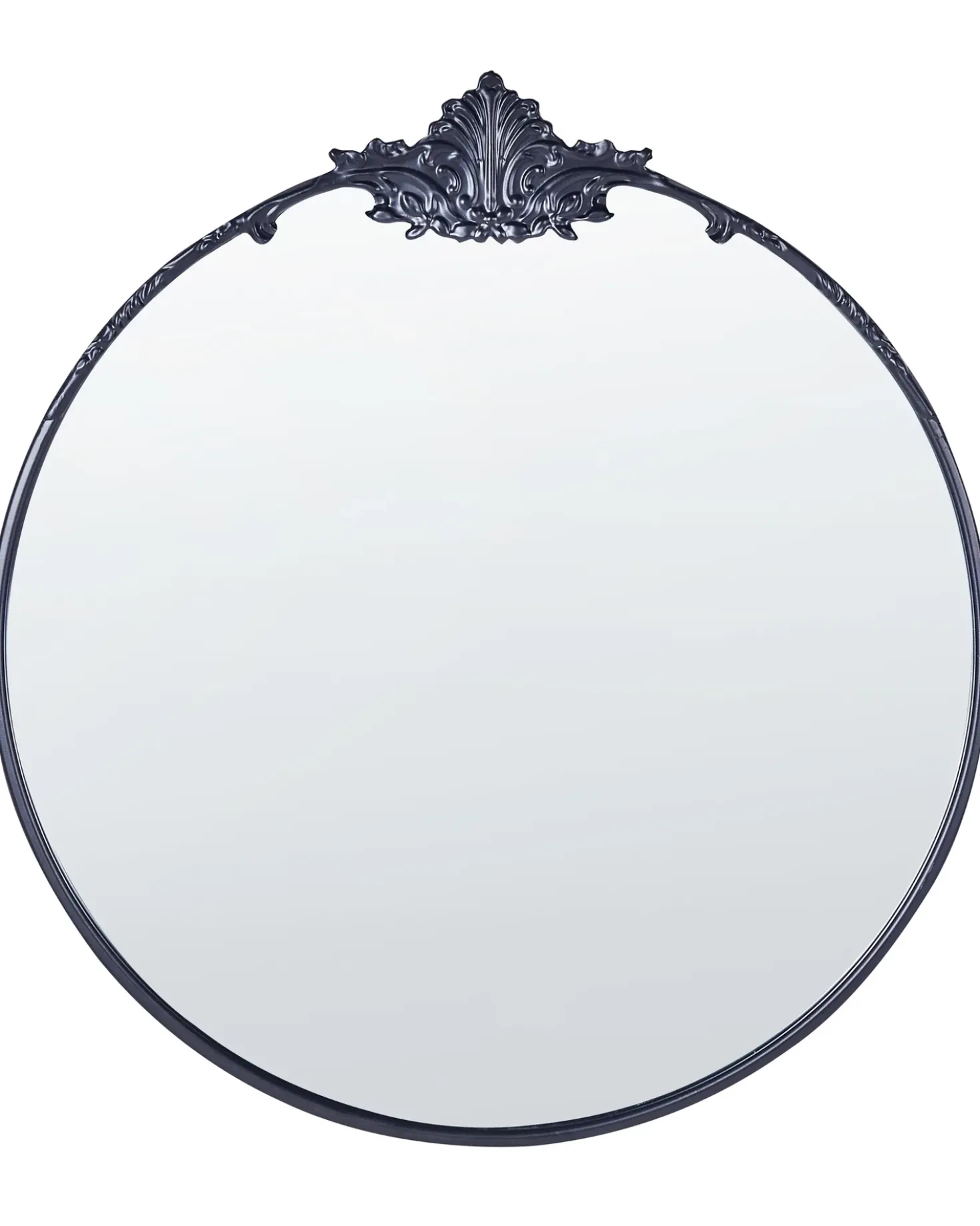 Vægspejl SOMMANT 67 cm 76 cm Metal Sort