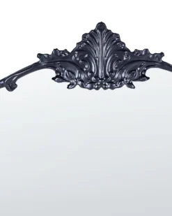 Vægspejl SOMMANT 67 cm 76 cm Metal Sort