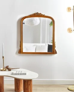 Vægspejl SUSSEY 75 cm 78 cm Guld