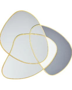Vægspejl TAILLY 99 cm 89 cm Guld