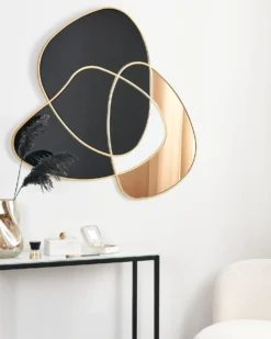 Vægspejl TAILLY 99 cm 89 cm Sort