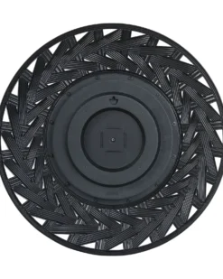Vægspejl TIERGA 60 cm 60 cm Sort