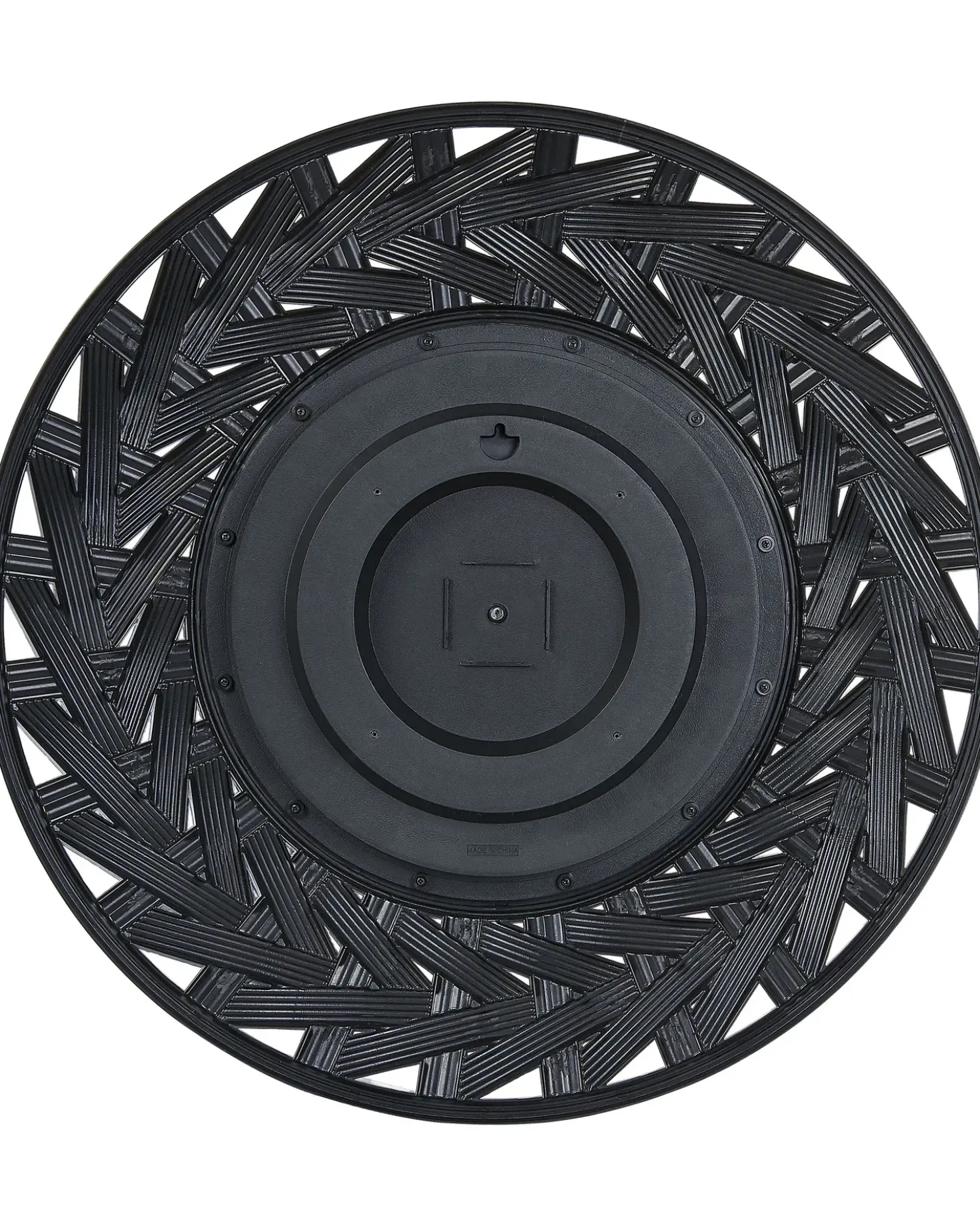 Vægspejl TIERGA 60 cm 60 cm Sort